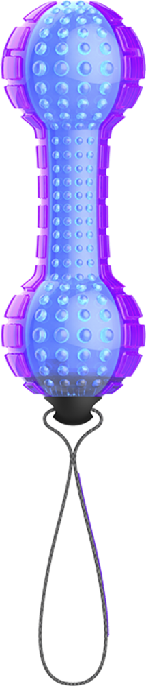 GiGwi PUSH TO MUTE Haltères Violet/Bleu GiGwi PUSH TO MUTE Haltères Violet/Bleu