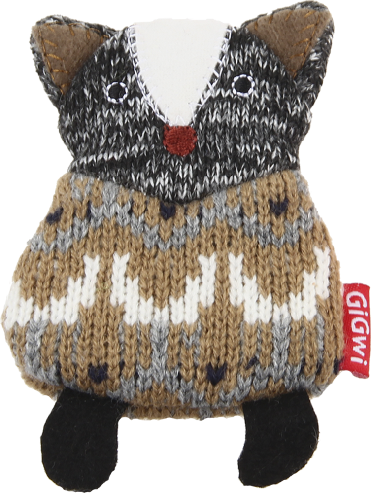 GiGwi PLUSH FRIENDZ Puzzola Grigio/Marrone GiGwi PLUSH FRIENDZ Puzzola Grigio/Marrone