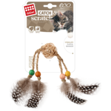 GiGwi ECO LINE Rammelaar Hout Met Veren