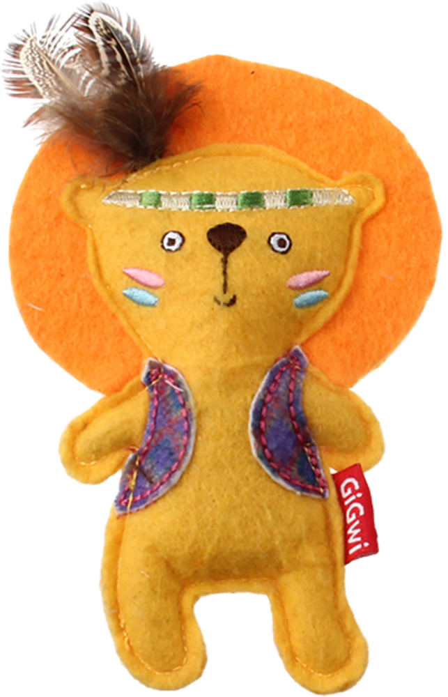 GiGwi HAPPY INDIANS Catnip Lion GiGwi HAPPY INDIANS Catnip Lion