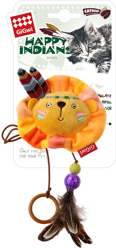 GiGwi HAPPY INDIANS Vingerhanger Leeuw GiGwi HAPPY INDIANS Vingerhanger Leeuw