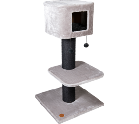 Jack & Vanilla Jack & Vanilla Scratch Post Judy Gray-Black-60x60x115cm Jack & Vanilla Jack & Vanilla Scratch Post Judy Gray-Black-60x60x115cm