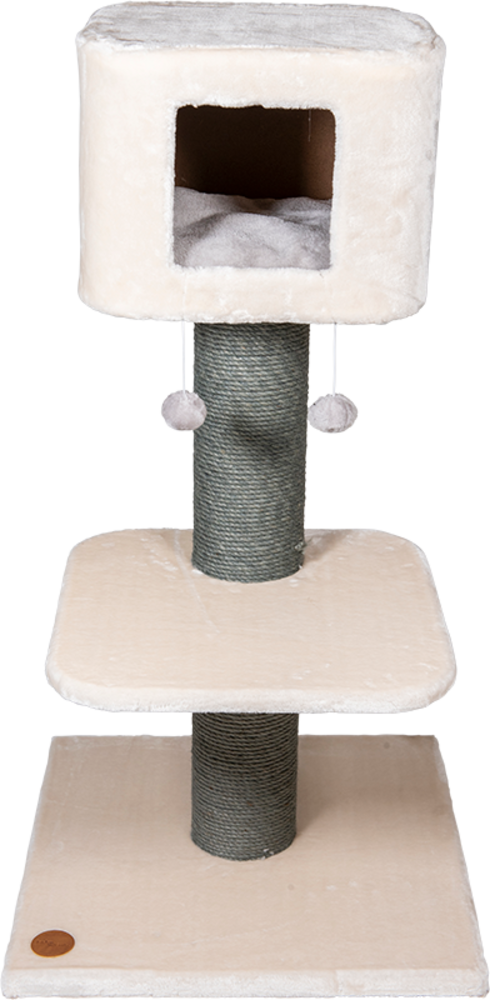 Jack & Vanilla Scratch Post Judy Creme-Gray-60x60x115cm Jack & Vanilla Scratch Post Judy Creme-Gray-60x60x115cm