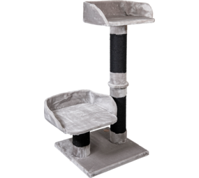 Jack & Vanilla Jack & Vanilla Poste de grattage Alice Gris-Noir-60x60x130cm Jack & Vanilla Jack & Vanilla Poste de grattage Alice Gris-Noir-60x60x130cm