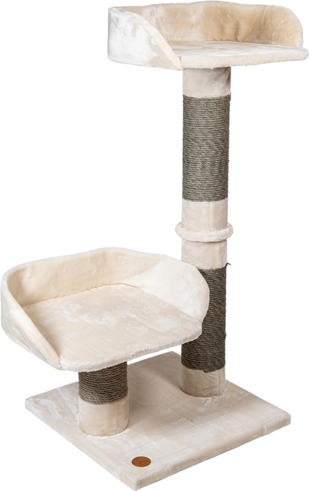 Jack & Vanilla Krabpaal Alice Crème-Grijs-60x60x130cm Jack & Vanilla Krabpaal Alice Crème-Grijs-60x60x130cm