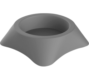 Jack & Vanilla Jack & Vanilla PLASTICS Stella Feeding Bowl Gray Jack & Vanilla Jack & Vanilla PLASTICS Stella Feeding Bowl Gray