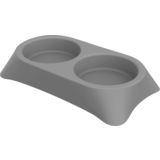 Jack & Vanilla Jack & Vanilla PLASTICS Stella Dubbele Voerbak Grijs Jack & Vanilla Jack & Vanilla PLASTICS Stella Dubbele Voerbak Grijs