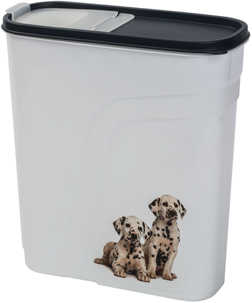 Jack & Vanilla PLASTICS Voedselbewaardoos Grijs 4L 10x24x26cm Jack & Vanilla PLASTICS Voedselbewaardoos Grijs 4L 10x24x26cm