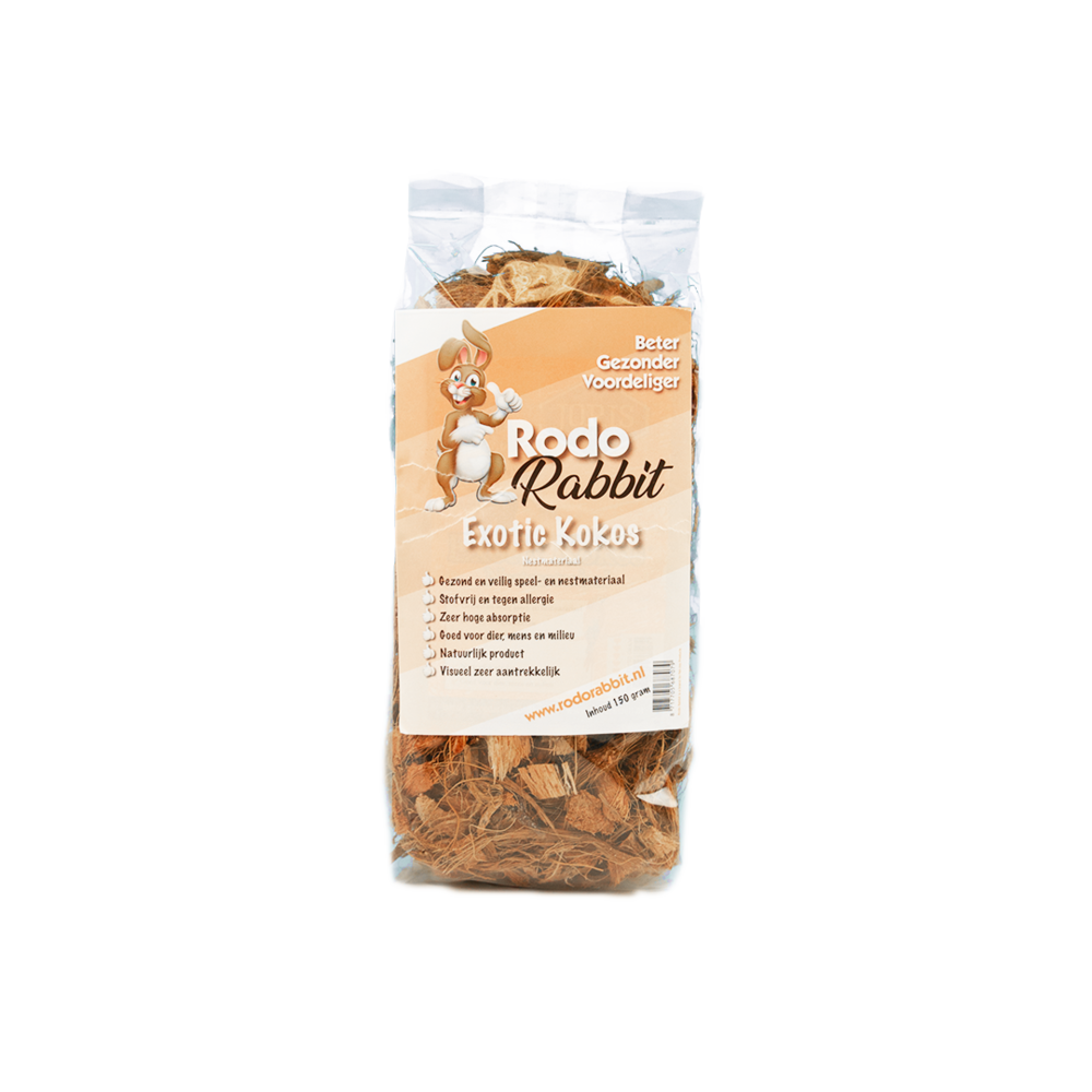 Rodo Rabbit Kokosnuss-Nistmaterial 150 Gramm Rodo Rabbit Kokosnuss-Nistmaterial 150 Gramm