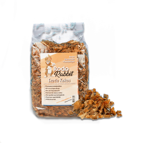 Rodo Rabbit Lecho de coco 10 litros Rodo Rabbit Lecho de coco 10 litros