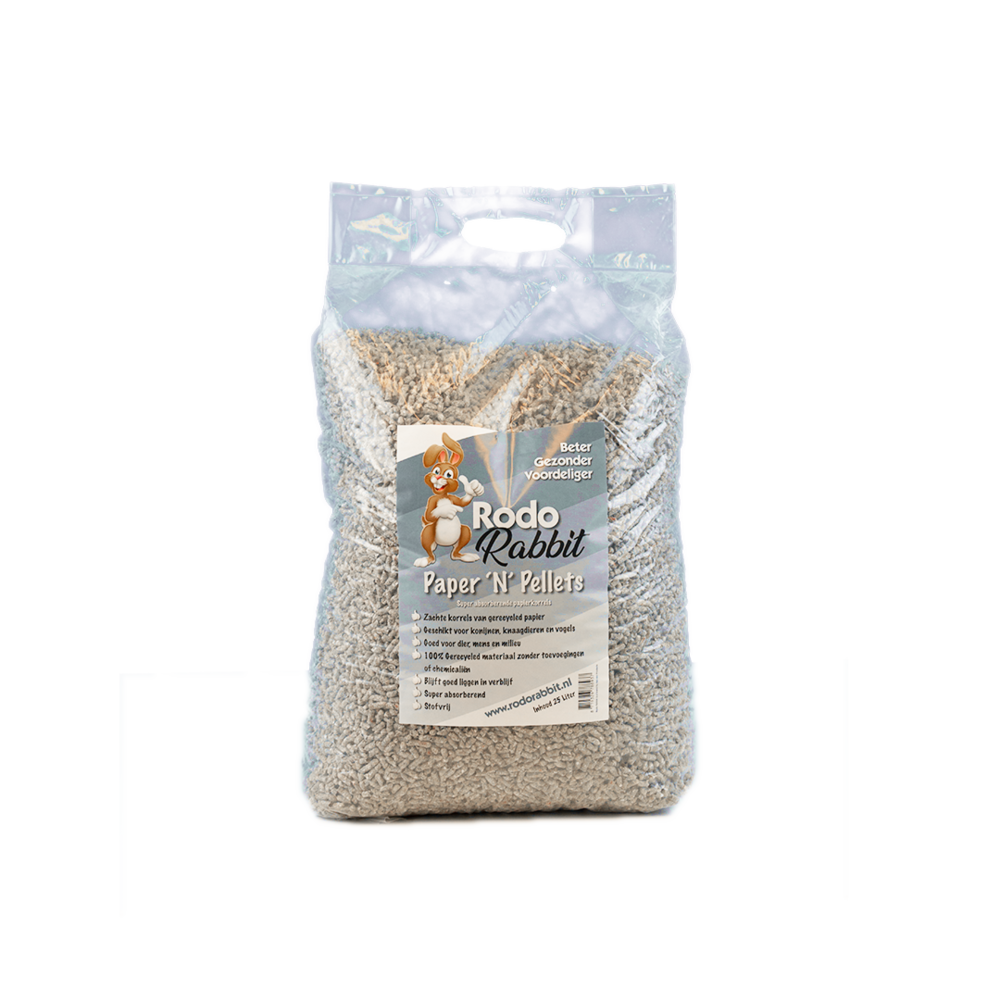 Rodo Rabbit Pellets de papel N 25 litros Rodo Rabbit Pellets de papel N 25 litros
