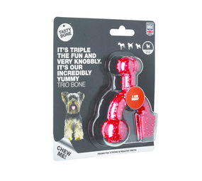 Tasty Bone Trio Bone Beef Toy Tasty Bone Trio Bone Beef Toy