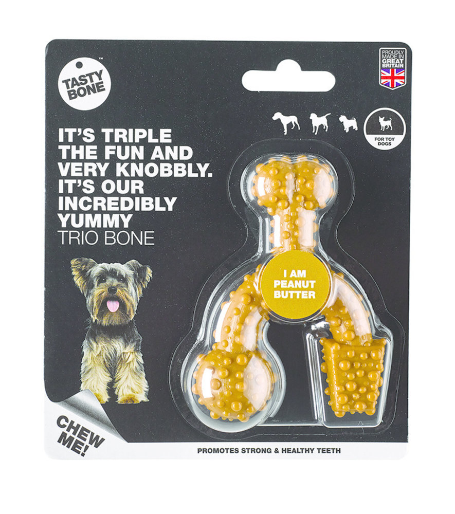 Tasty Bone Trio Bone  Erdnussbutter Kleine Tasty Bone Trio Bone  Erdnussbutter Kleine