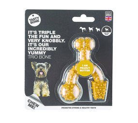 Tasty Bone Savoureux os Trio d'os de beurre d'arachide Jouet Tasty Bone Savoureux os Trio d'os de beurre d'arachide Jouet