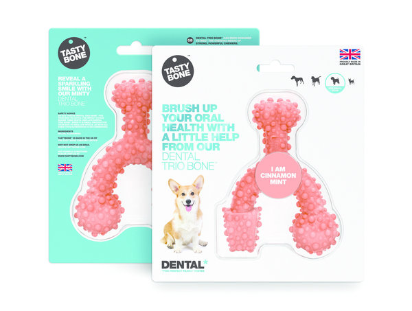 Tasty Bone Dental Trio Bone - Canela y Menta pequeño