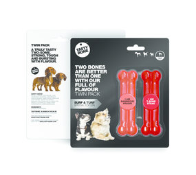 Tasty Bone Twinpack Surf & Turf - BBQ Prawn & T-Bone Steak Tasty Bone Twinpack Surf & Turf - BBQ Prawn & T-Bone Steak