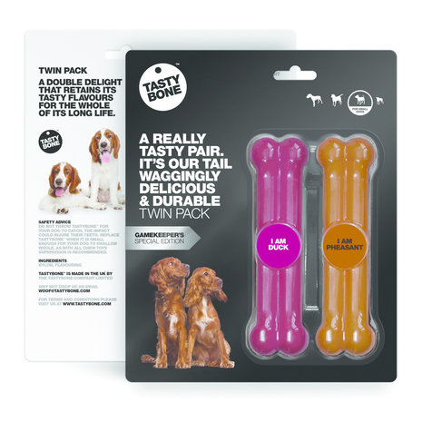 Tasty Bone Game Twinpack piccolo - Anatra e fagiano Small Tasty Bone Game Twinpack piccolo - Anatra e fagiano Small