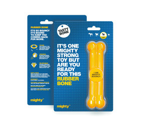Tasty Bone Mighty Rubber Bone pequeño