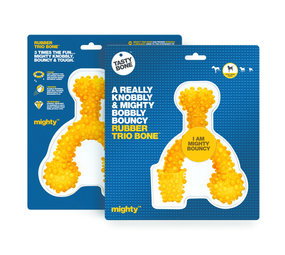 Tasty Bone Mighty Rubber TrioBone Large