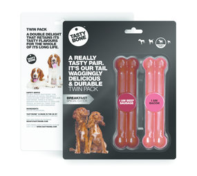 Tasty Bone Twinpack-Frühstück - Rindswurst & Speck Tasty Bone Twinpack-Frühstück - Rindswurst & Speck
