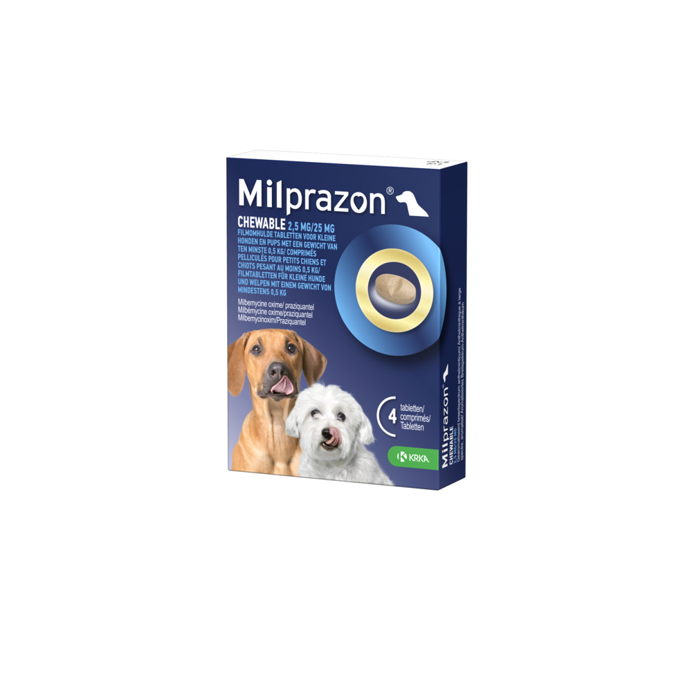 Milprazon Milprazon Chewable Kleine Hond/Puppy Milprazon Milprazon Chewable Kleine Hond/Puppy
