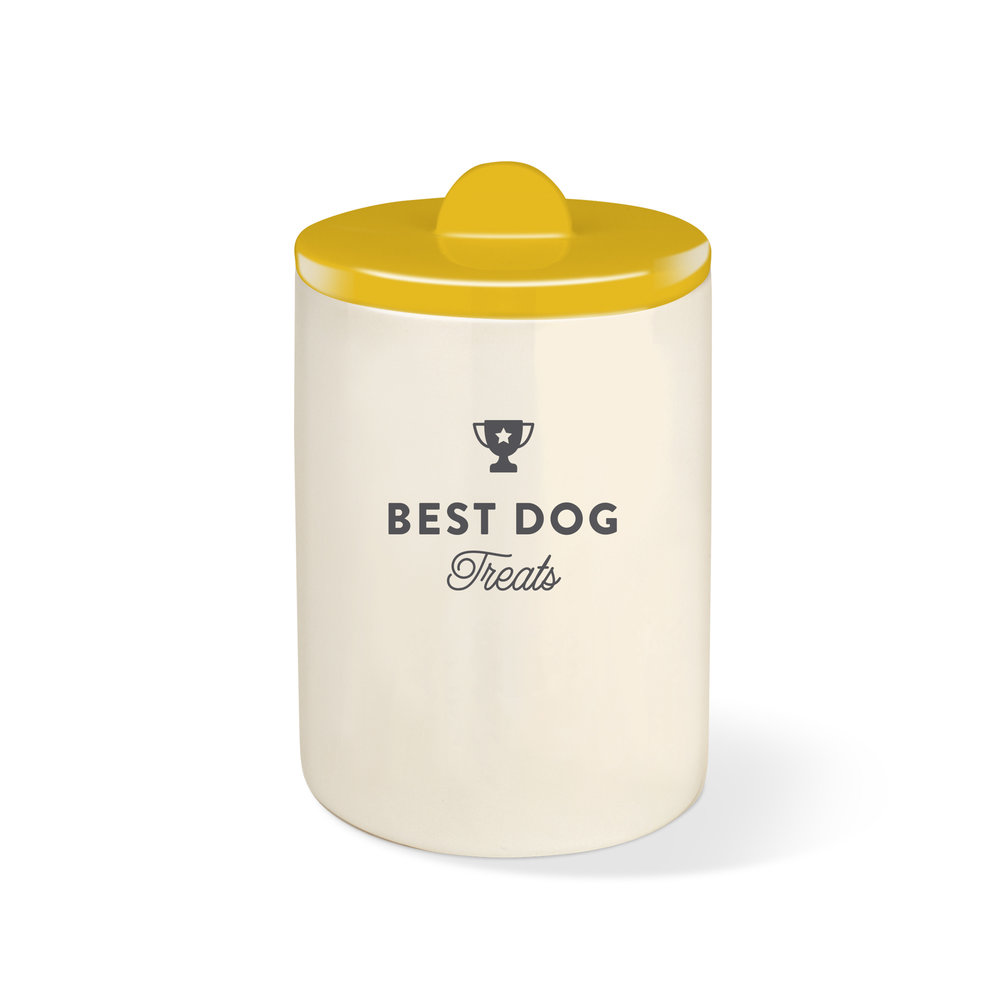 Fringe studio Fringe - Vasetto per bocconcini Best Dog Ocra