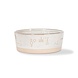 Fringe studio Fringe - Tribal Marks White Stoneware Pet Bowl M Fringe studio Fringe - Tribal Marks White Stoneware Pet Bowl M