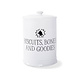 Fringe studio Fringe - Biscuits Ridges Ceramic Treat Jar Fringe studio Fringe - Biscuits Ridges Ceramic Treat Jar