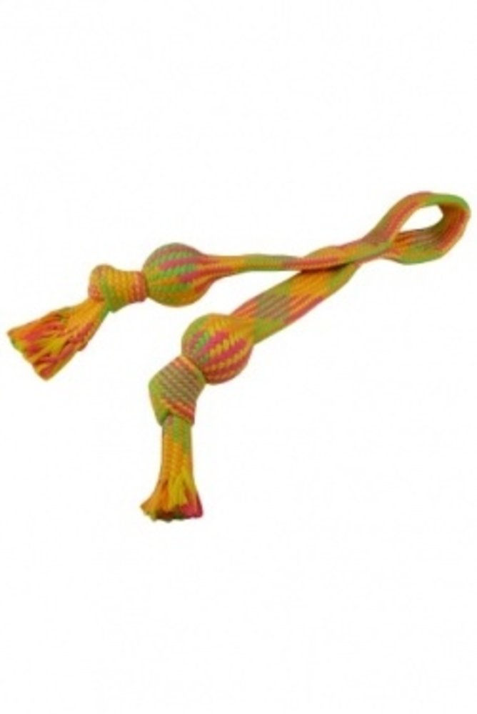 Papillon Pet Products Duo flostouw met 2 ballen Papillon Pet Products Duo flostouw met 2 ballen