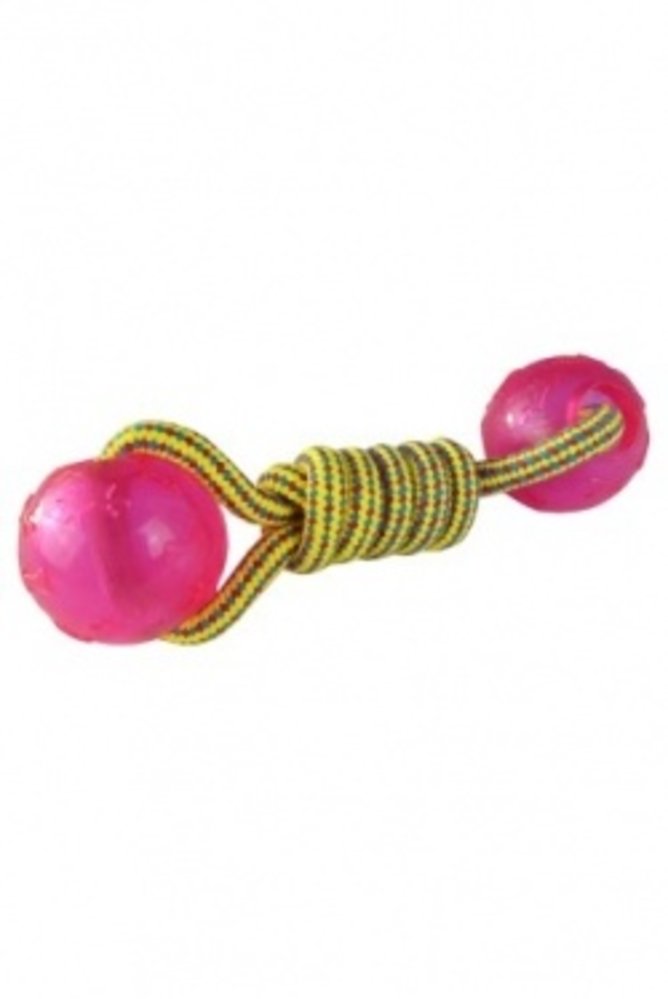 Papillon Pet Products Flostrope con 2 bolas de TPR 17 cm Papillon Pet Products Flostrope con 2 bolas de TPR 17 cm