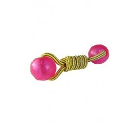 Papillon Pet Products Flostouw met 2 TPR ballen 17 cm Papillon Pet Products Flostouw met 2 TPR ballen 17 cm