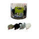 Papillon Pet Products Muis met ratel 8cm.wit grijs bruin zwart Papillon Pet Products Muis met ratel 8cm.wit grijs bruin zwart