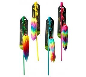Papillon Pet Products Hengel met platte regenboogmuis 15 cm Papillon Pet Products Hengel met platte regenboogmuis 15 cm