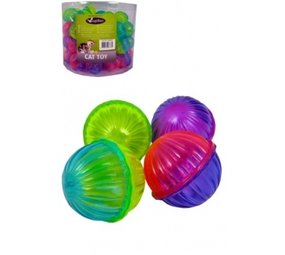 Papillon Pet Products Plastic balletje 4 cm 2-kleurig Papillon Pet Products Plastic balletje 4 cm 2-kleurig