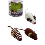 Papillon Pet Products Muis bruin/goud assortie 5 cm met ratel Papillon Pet Products Muis bruin/goud assortie 5 cm met ratel