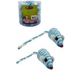 Papillon Pet Products Ratón 5 cm azul/blanco con índice