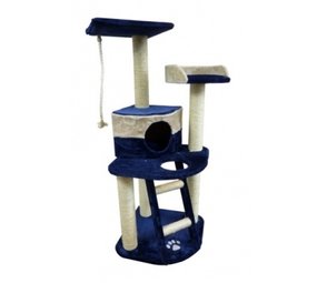 Papillon Pet Products Kratzbaum Oslo 49 x 49 x 120 cm blau/beige Papillon Pet Products Kratzbaum Oslo 49 x 49 x 120 cm blau/beige
