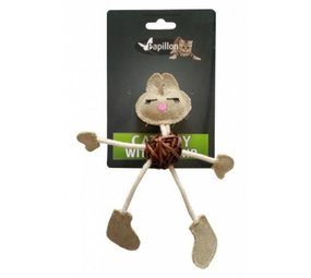 Papillon Pet Products Peluche de lapin Papillon avec herbe à chat Papillon Pet Products Peluche de lapin Papillon avec herbe à chat