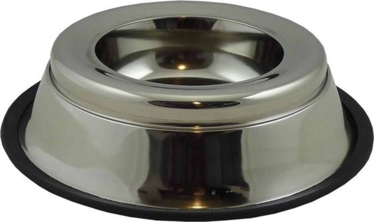 Papillon Pet Products Vaschetta in acciaio inox a prova di fuoriuscita con labbro in gomma Papillon Pet Products Vaschetta in acciaio inox a prova di fuoriuscita con labbro in gomma