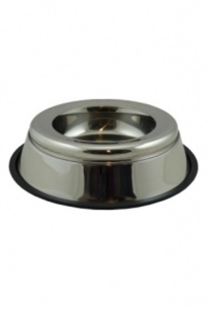 Papillon Pet Products RVS eetbak anti-mors met rubberen rand Papillon Pet Products RVS eetbak anti-mors met rubberen rand