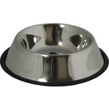 Papillon Pet Products RVS eetbak met rubberen rand 25 cm 0,90 l