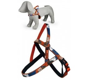 Papillon Pet Products Nylon Brustgeschirr X-TRM Rock-N-Roll Farbe orange