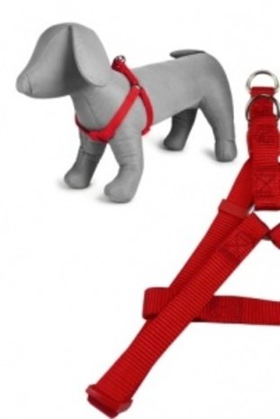 Papillon Pet Products Imbracatura pettorale in nylon di colore rosso