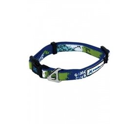 Papillon Pet Products Collier réglable en nylon X-TRM Rock-N-Roll couleur bleu