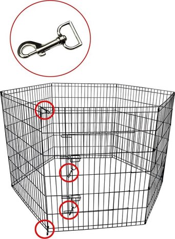 Papillon Pet Products Caneta preta 8 elementos 80 x 100 cm Papillon Pet Products Caneta preta 8 elementos 80 x 100 cm