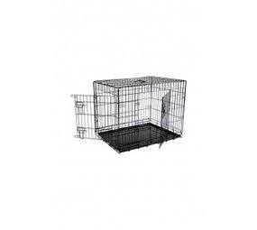Papillon Pet Products Light weight wire cage 2-doors black Papillon Pet Products Light weight wire cage 2-doors black
