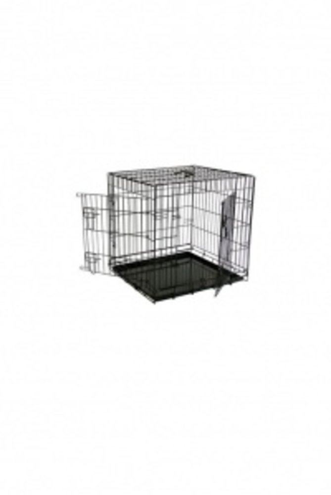 Papillon Pet Products Cage grillagée légère 2 portes noir