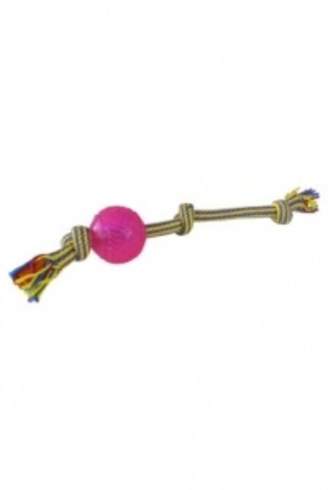 Papillon Pet Products Float rope 3 knots with TPR ball 38 cm Papillon Pet Products Float rope 3 knots with TPR ball 38 cm