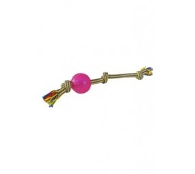 Papillon Pet Products Float rope 3 knots with TPR ball 38 cm Papillon Pet Products Float rope 3 knots with TPR ball 38 cm