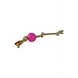 Papillon Pet Products Flostouw 3 knopen met TPR bal 38 cm Papillon Pet Products Flostouw 3 knopen met TPR bal 38 cm